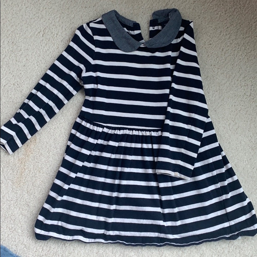 Girls nautical Peter Pan style dress